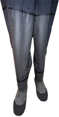 Satu Bagian Hitam Water Rescue Suit Kering Waterproof