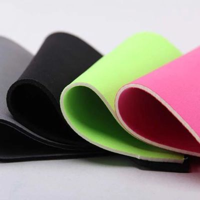 Single Side 70 Shore A 1mm CR Laminated Neoprene Fabric By The Yard, Sealing Pads, Pipe Lining, Waterproof Gaskets, Lapisan Anti-Kollision Kapal
