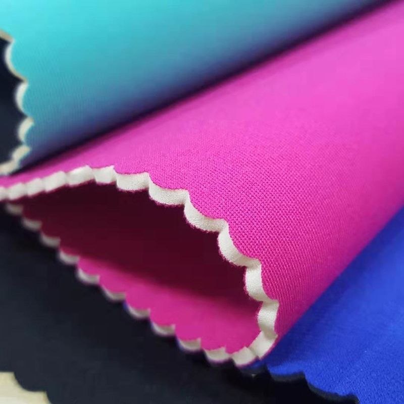 0.5mm Shore A Rubber Neoprene Spandex Fabric Waterproof Untuk Kain / Tas, Ultra-Tipis, Kain Elastis, Waterproof Dan Heat-Insulating, Kain Luar Ruang