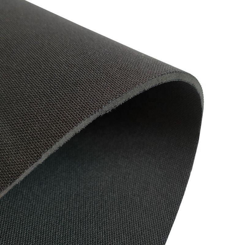 ROHS 1 - 10mm Black Double Sided Neoprene Fabric Sheets Untuk Pencetakan, Kain yang Dapat Ditcetak, Pola Khusus, Kain Poliester,