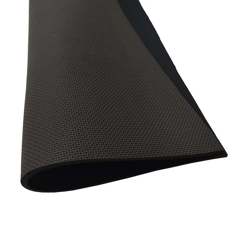 Black Shockproof Neoprene Sharkskin Rubber Roll Ketebalan 1.5MM-40MM